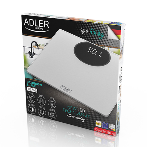 Kúpeľňová váha Adler - LED